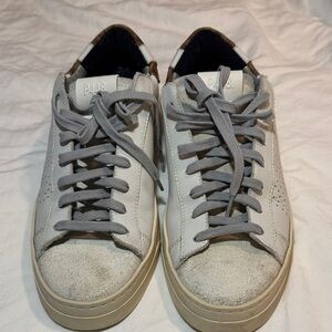 P448 Men's Light Gray and Tan Sneakers